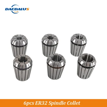 

Daedalus 6PCS ER32 Spindle Chucks Spring 10mm 16mm 20mm Collet Set For CNC Motor Collet Lathe CNC Milling Collect Clamp Adapter