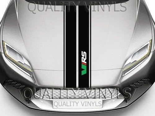 

For VRS HOOD RACING STRIPES FABIA OCTAVIA GRAPHIC DECAL STICKERS