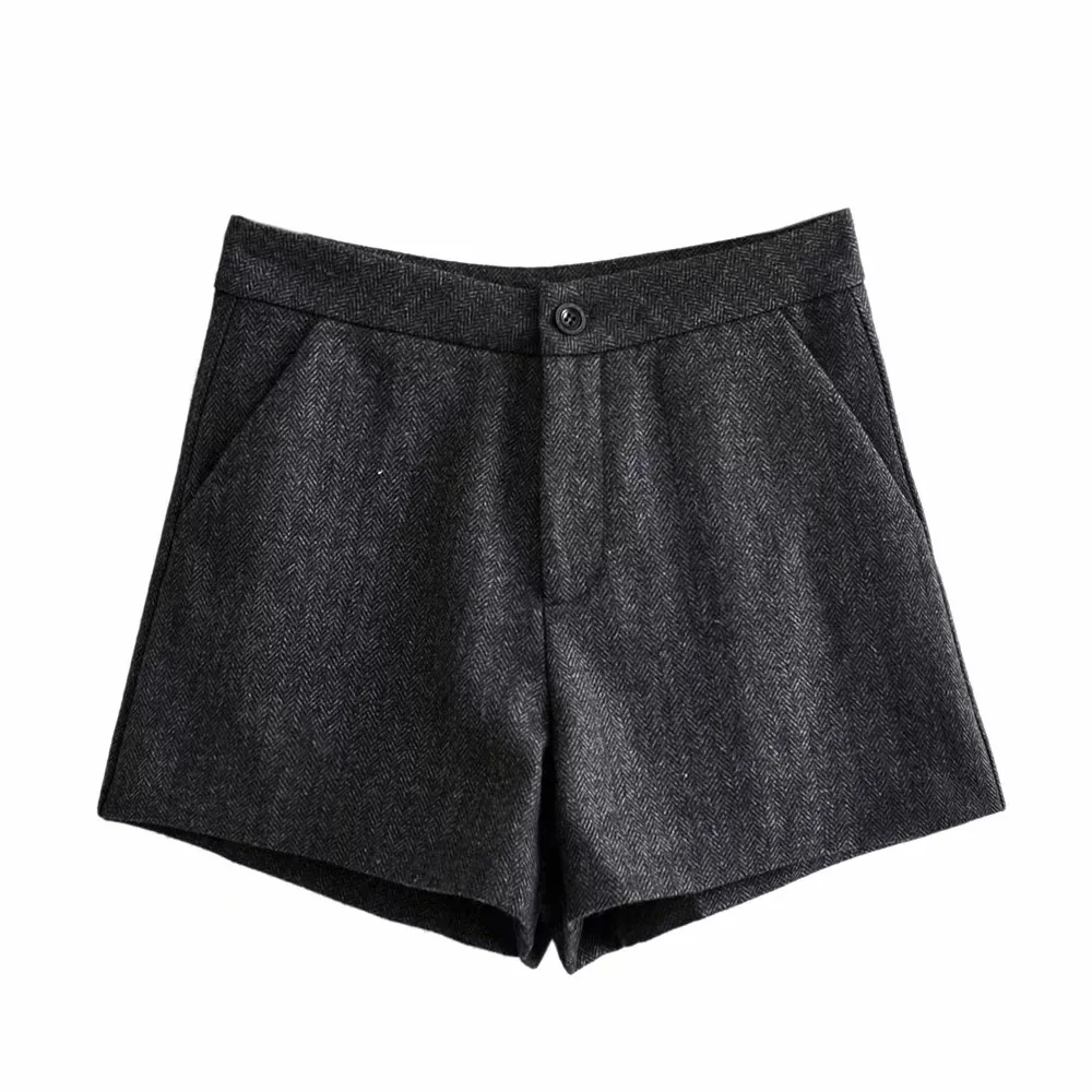 Fall / winter new look skinny and versatile winter outerwear wool shorts jean shorts women summer womens shorts