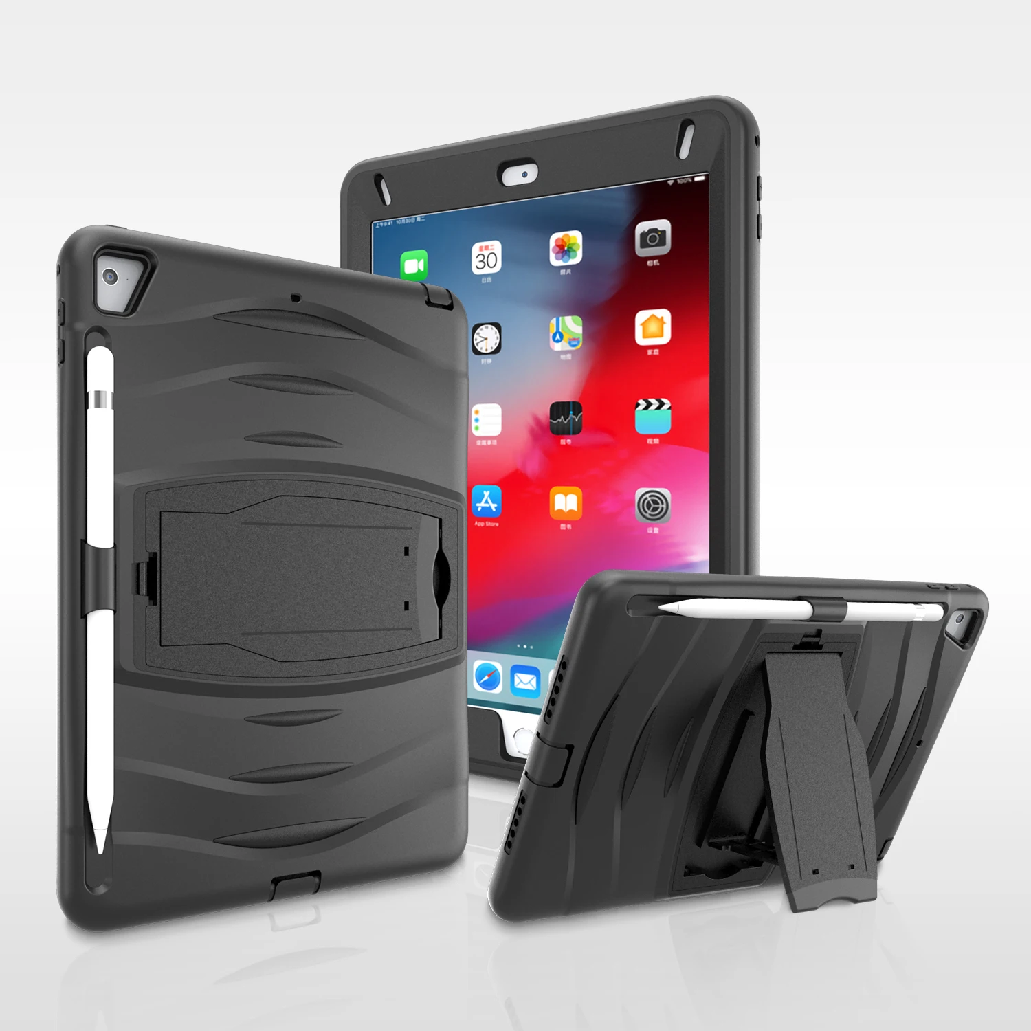 Чехол для IPad 9 7 2018 6 го поколения с безопасным детей силиконовым ПК противоударным
