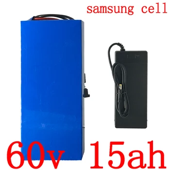Günstige 60V Lithium-ionen Akku 60V 1000W 1500W 1800W Elektrische Roller Batterie 60V 15AH Elektrische Fahrrad Batterie Verwenden Samsung Zelle