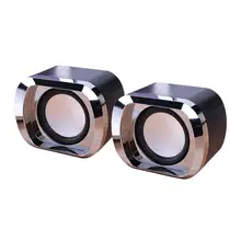 Настольный мини-динамик портативный USB проводные колонки для ноутбука мультимедийное, компьютерное динамик 3,5 мм стерео бас-динамик