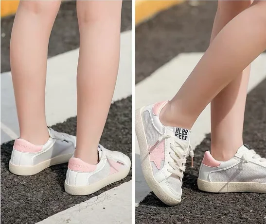 Детская спортивная обувь; повседневная обувь с дышащей сеткой