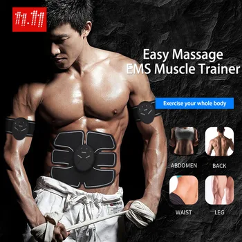 

Rechargeable Abdominal Muscle Trainer AB Wireless Muscle Stimulator Muscle Toner Electric Weight Loss Muscle Massager for Adult