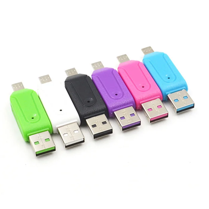 2 в 1 OTG кард-ридер Micro USB TF/SD кард-ридер телефонный удлинитель-переходник Micro USB адаптер NC99