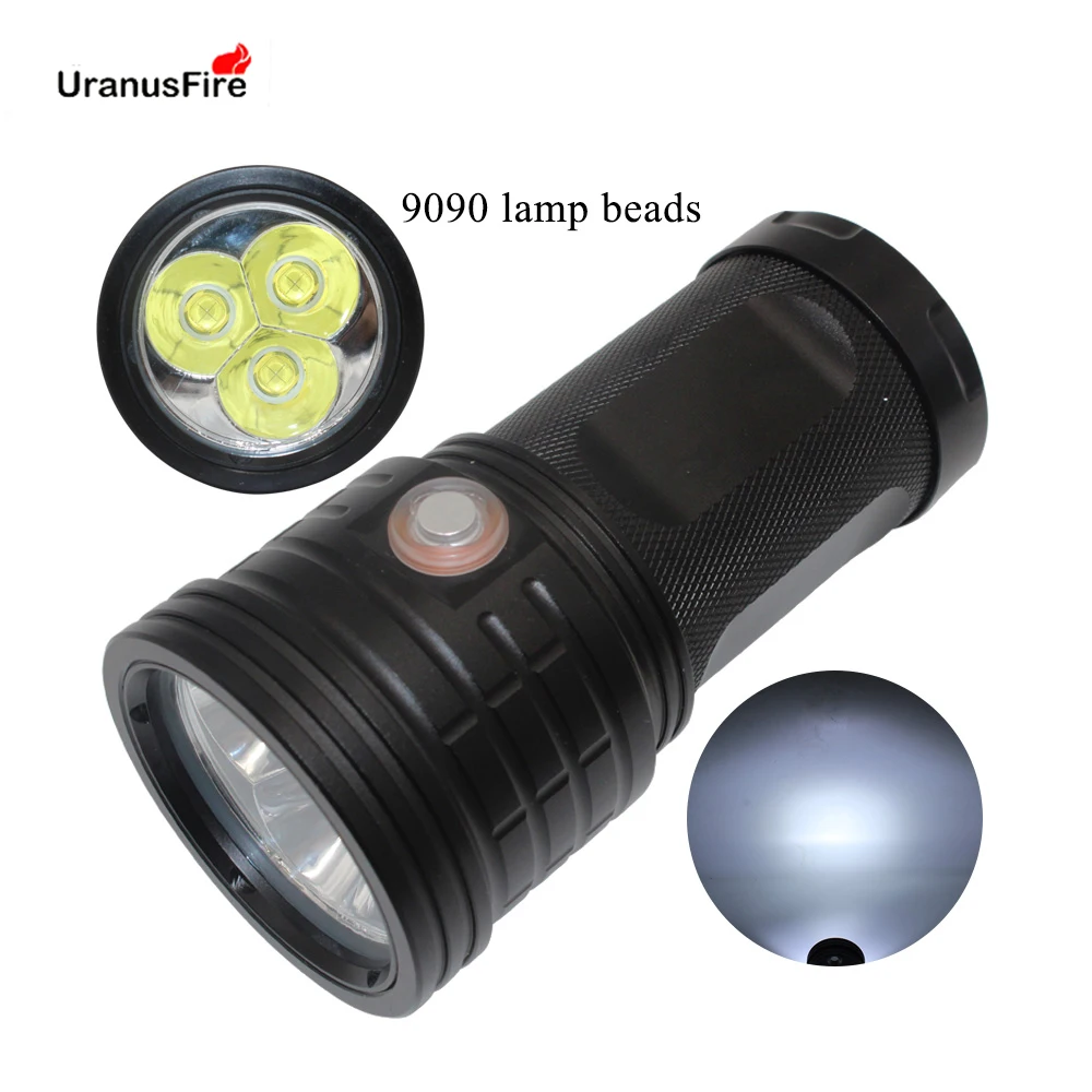 

XHP90 LED Flashlight Torch USB Rechargeable Searchlight Lanterna Waterproof IPX5 Portable Torch Lamp 3*9090 led Powerful Light