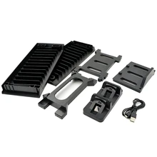 Топ черный цвет игровой диск башня вертикальная подставка для Ps4 Dualshock контроллер зарядная док-станция для Playstation 4 Pro Slim