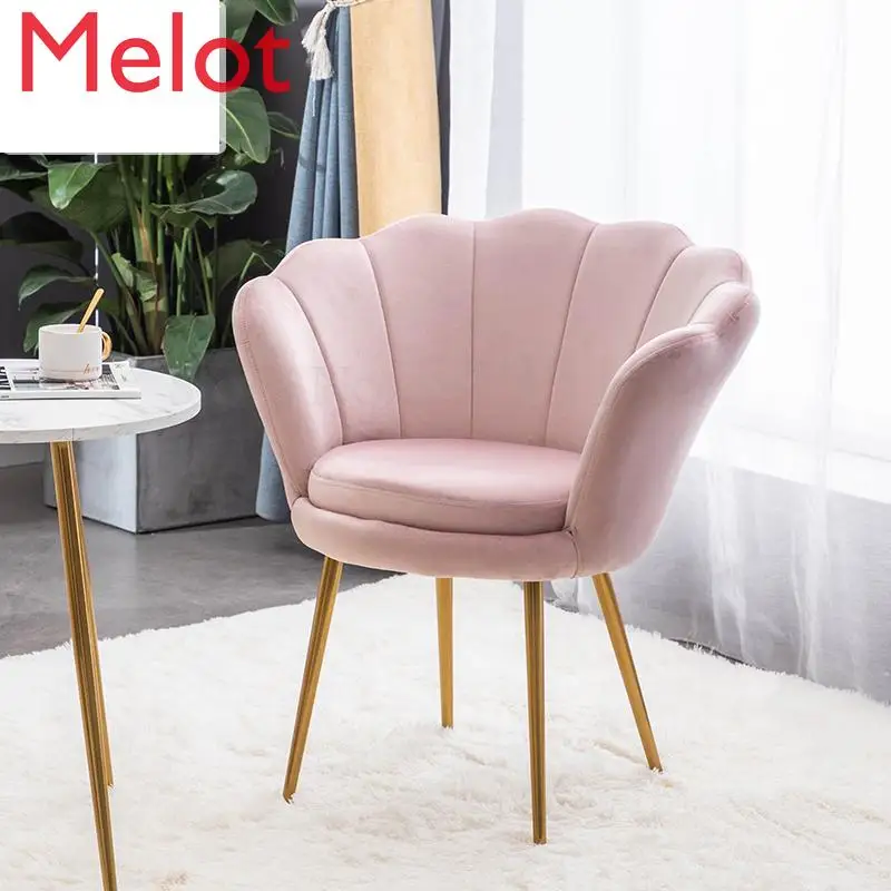 

Single lazy sofa Nordic light luxury single net red female makeup bedroom small stool back balcony leisure chair