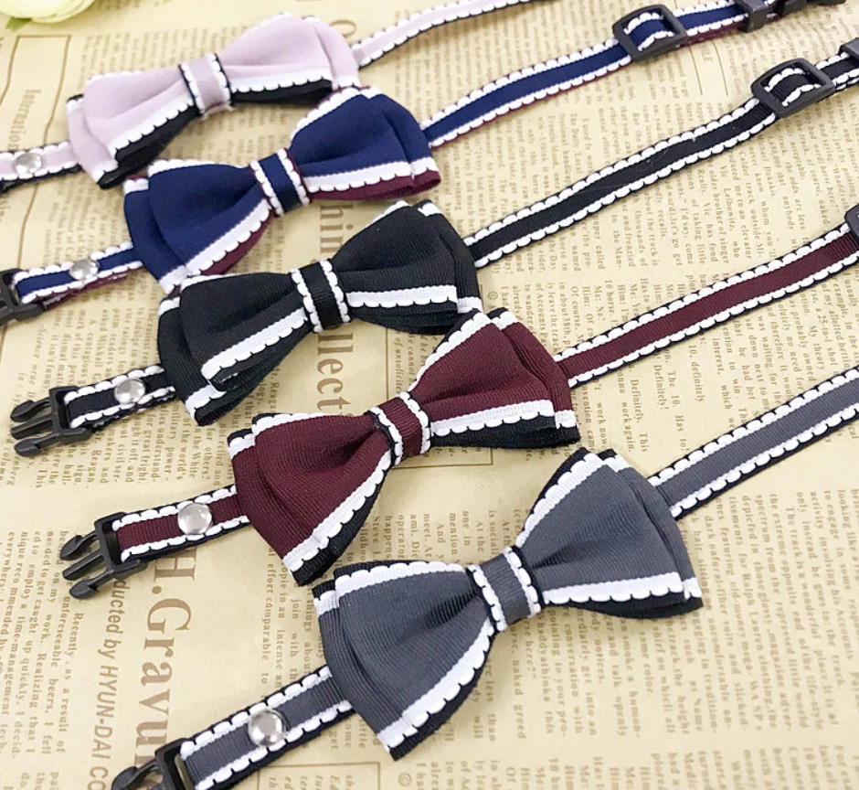 

Pet bow tie Teddy Bomei small bell bow cat dog small bell ornaments pet dog bow tie dog pet supplies