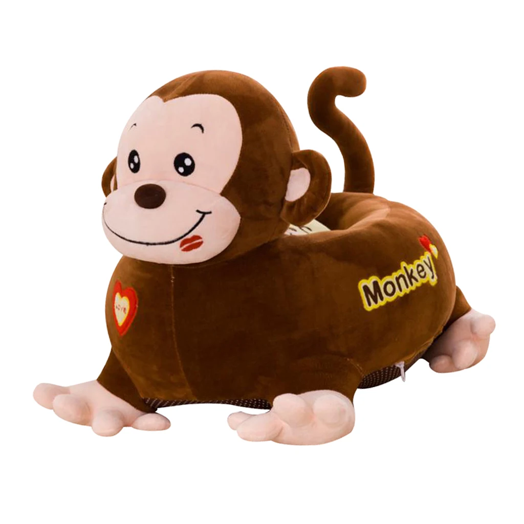 Cartoon Animal Kids Seat Sofa Cover Baby Chair Bean Bag Replacement Cover Giraffe Children Armchair Seat Sofa Kids Sofa