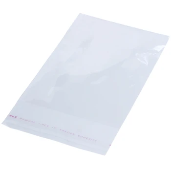 

200 Clear Self Adhesive Seal Plastic Bags 14x8cm