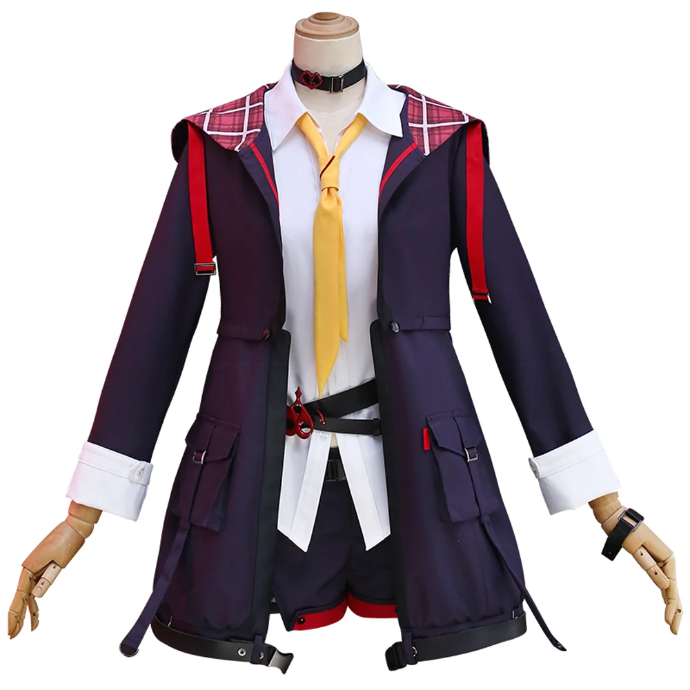 VEVEFHUANG Anime The Touhou Project Flandre Scarlet Cosplay Costume Halloween Uniform cosplay costume Halloween costumes set dress female gift