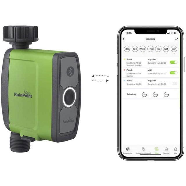 Smart Wireless Irrigation Controller Waterproof Timer Soil Sensor