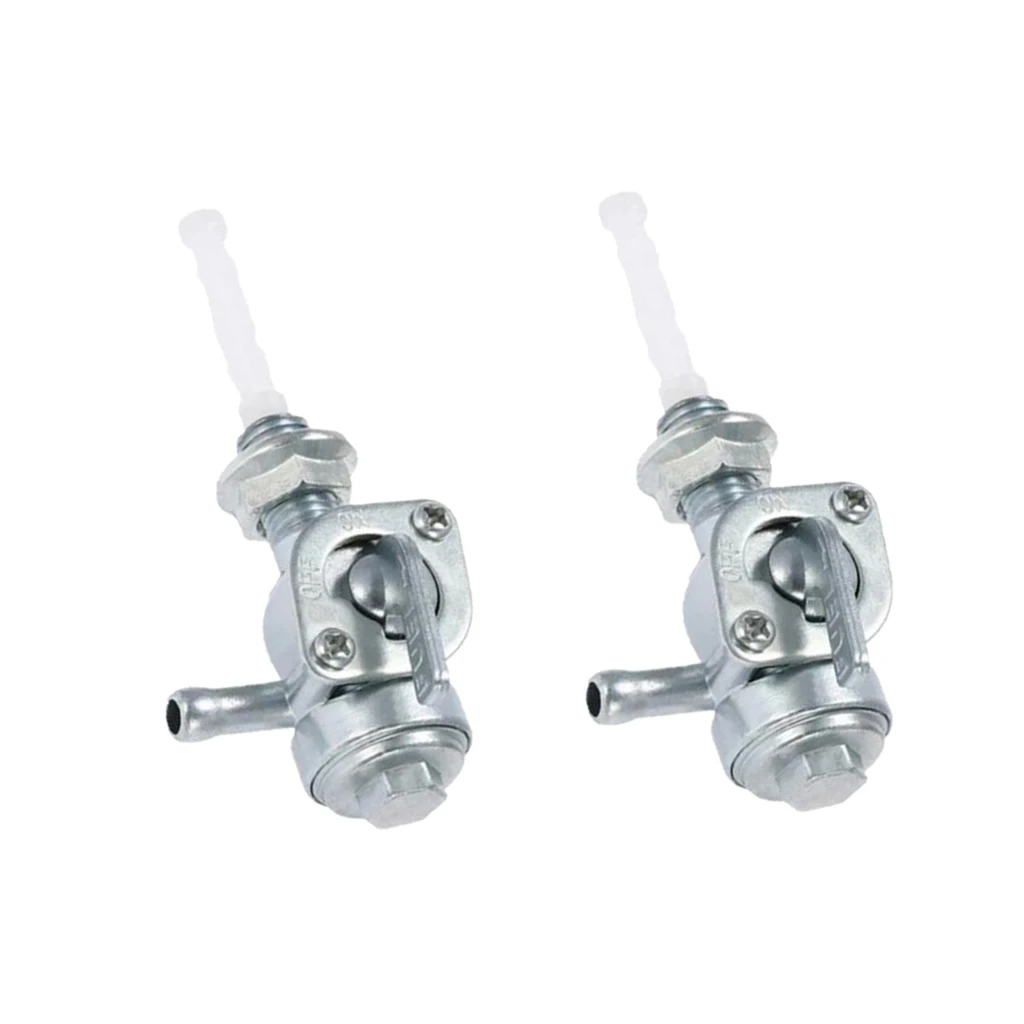 2x Fuel Shut Off Valve Tap Replacement For Generator Gas Engine Tank Switch Fit 1/4" Hose Tap