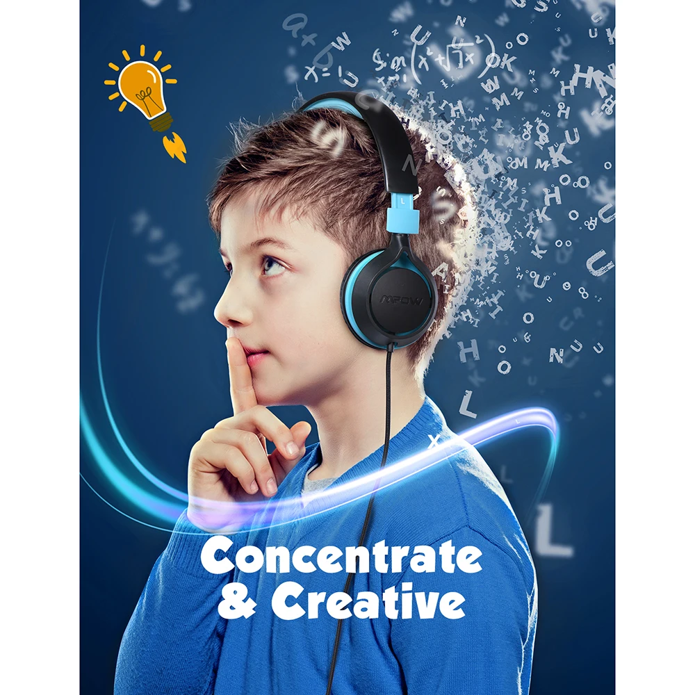 Mpow CHE1 Kids Headphones Wired Headset for Kids Teens Children Boys Girls with Volume Limit 94dB On Ear Headphone for Tablet PC wired earphones wired headphones