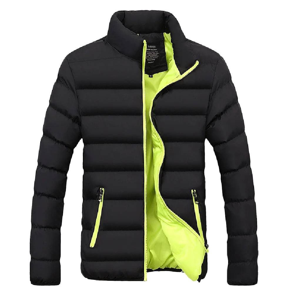 High Quality Men Winter Warm Slim Fit Thick Bubble Coat Casual Jacket Parka Outerwear Motorcycle Bicycle Coat