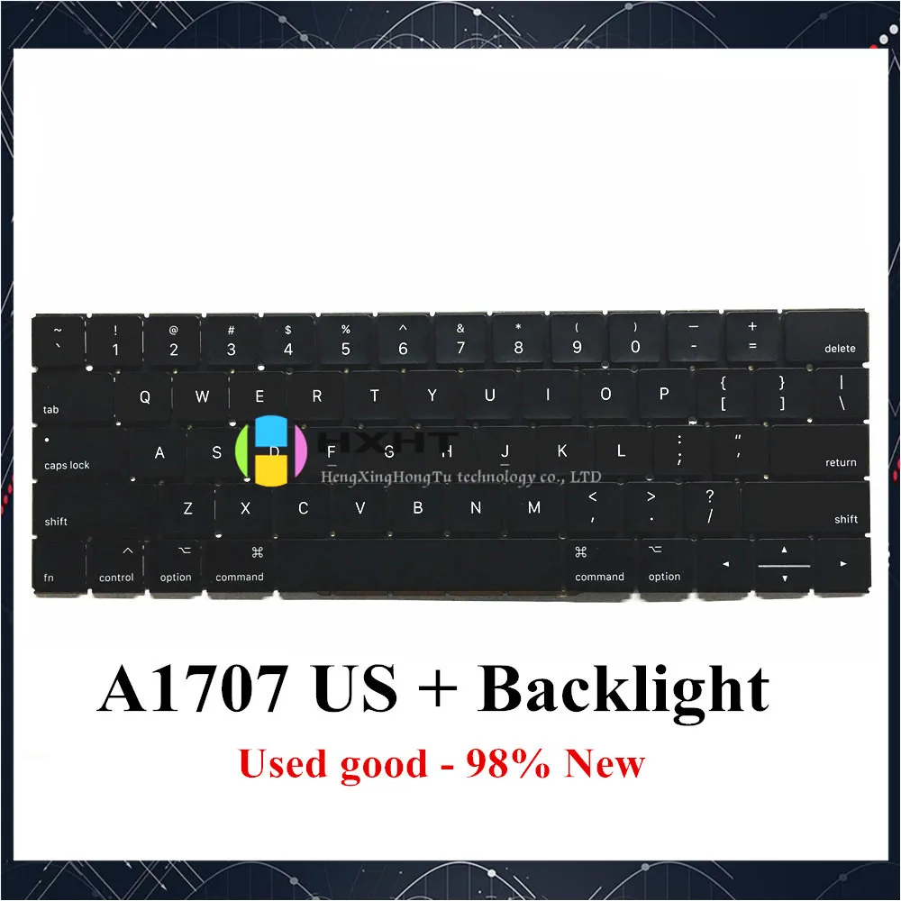 Оригинальная используемая клавиатура A1707 US для Macbook Pro retina 1" A1707 US клавиатура ноутбука EMC3072 EMC3162 год
