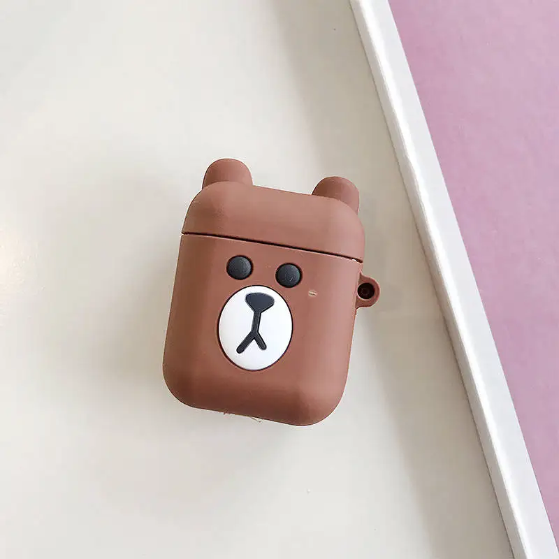 Мультяшные беспроводные bluetooth наушники чехол для Apple AirPods силиконовые зарядки наушники Чехлы для Airpods защитный чехол - Цвет: 5