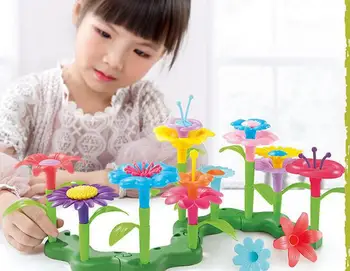 

Kuulee 46Pcs Children's Puzzle Variety Insert Garden World Set insert garden plastic Variety Insert Set 4-6 years old