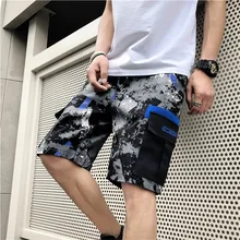 Высококлассные камуфляжные мужские шорты Карго с карманами, мужские повседневные шорты, мужские свободные рабочие шорты, мужские военные шорты размера плюс