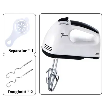 

Automatic Electric Kitchen Mixer Tool Manual Mini 7 Speed Dough Hand Mixer Food-Blender Multifunctional Handheld Food Processor