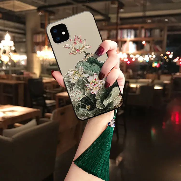 Розовый эльф классический ретро iphone телефон оболочки рельефный материал может быть для iphone 11 оболочки Другие модели телефонов по индивидуальному заказу