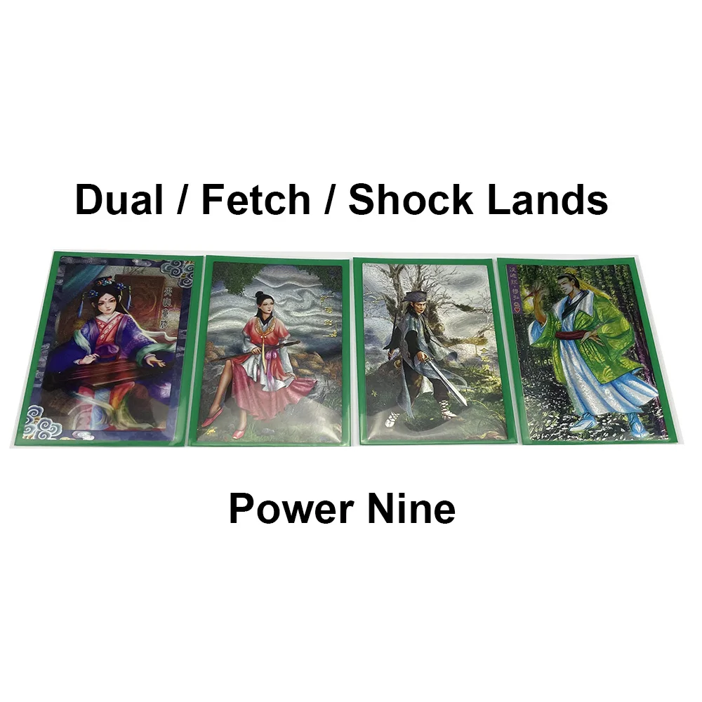 BL Dual Fetch Shock Filter Unstable Guru Unhinged Beta Lands Power 9 Nine German Black Core Paper TOP Quality Proxy Play Cards