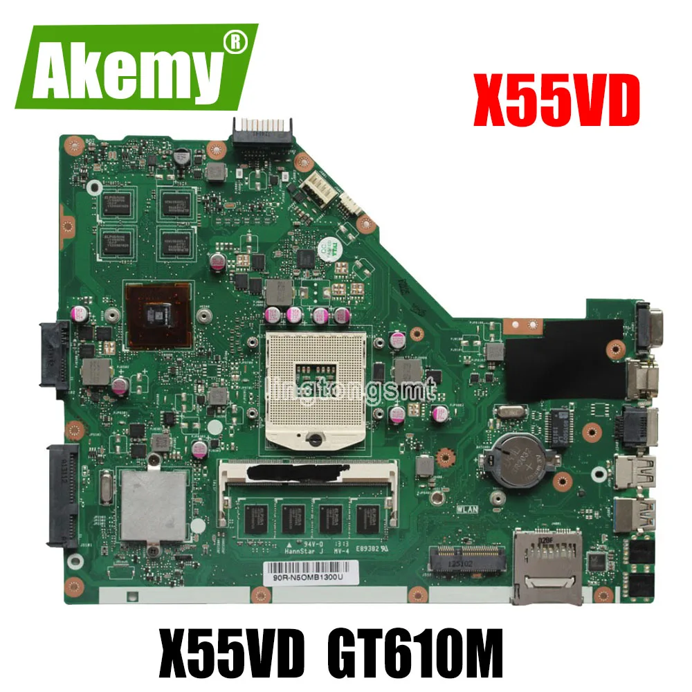 Материнская плата SAMXINNO X55VD GeForce GT610M 2 Гб RAM REV для Asus X55V X55VDR A55V материнская ноутбука