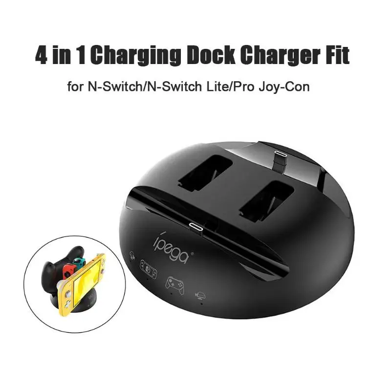 4 в 1 зарядная док-станция зарядное устройство подходит для N-Switch/N-Switch Lite/Pro Joy-Con поддержка дропшиппинг