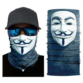 

Wholesale Clown Mask Pattern Sunscreen Mask Dust-proof Scarf Cover Unisex Scarf Riding Outdoor Windproof Face Scarfs 10pcs/pack