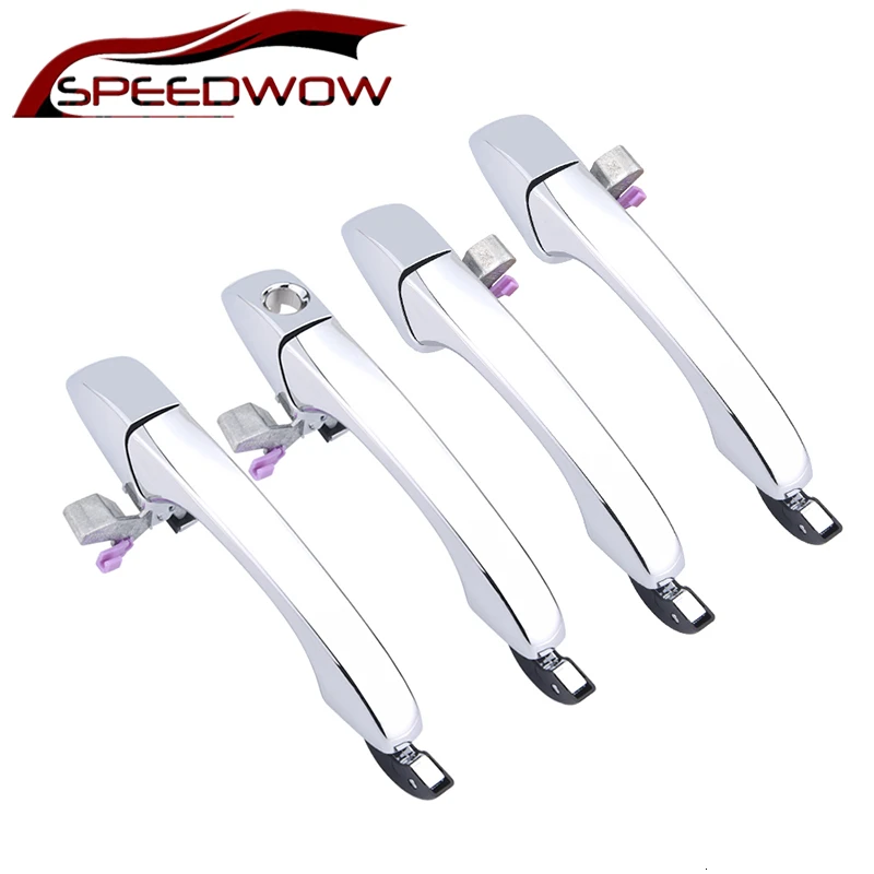 SPEEDWOW 1/комплект одежды из 4 предметов, новая внешняя наружные двери с жалюзийными решётками ручка входная дверь задняя внешняя дверная ручка хром для Chrysler 300C автомобиля внешние Запчасти