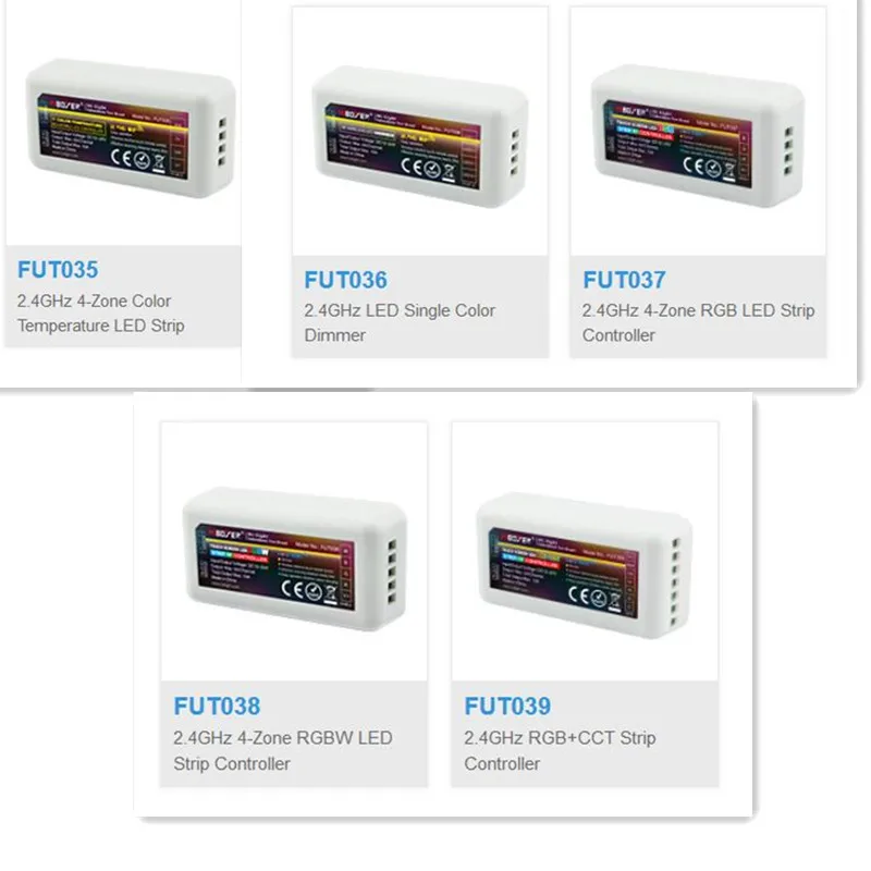 Mi boxer 2 4G RF беспроводной Одноцветный диммер CCT RGB RGBW + FUT035 FUT036 FUT037 FUT038 FUT039 контроллер