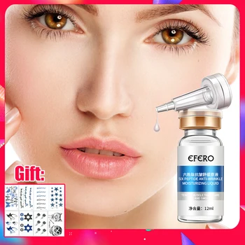 

EFERO Six Peptides Face Serum Collagen Essence Cream for Face Anti Aging Moisturizer Serum for Dry Brightening Skin Care 12ml