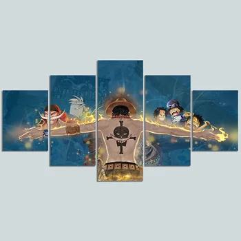 

Anime Portgas D Ace Cartel Cross Stitch Painting 5D Diamond Home Decor Anime Picture Embroidery Pattern Full Round Drill Wall