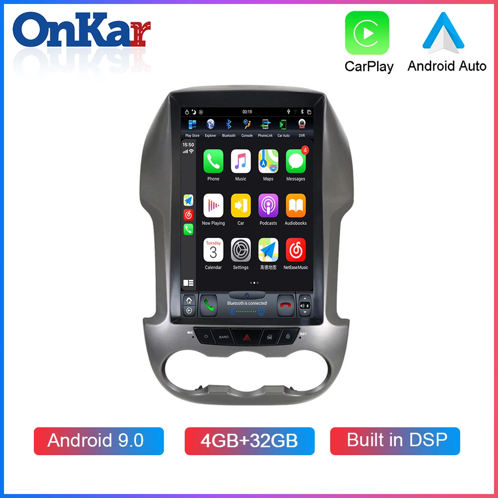 Автомобильный мультимедийный плеер ONKAR для Ford Ranger 2011-2015 Android 9 0 автомобильный