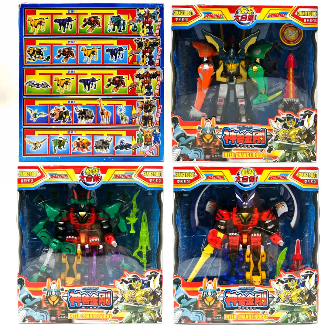 Megazords UCHU SENTAI KYURANGER Transformation Robot Dinosaur Rangers Toys Action Figures For Children Christmas Gifts