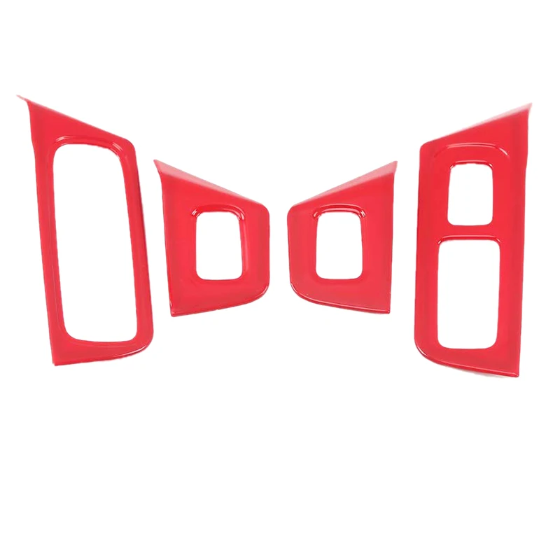 Автомобильный Стайлинг ABS Автомобильный интерьер двери окна лифт переключатель панели Чехлы рамка отделка наклейки отделка Авто Наклейки Аксессуары для-Porsche