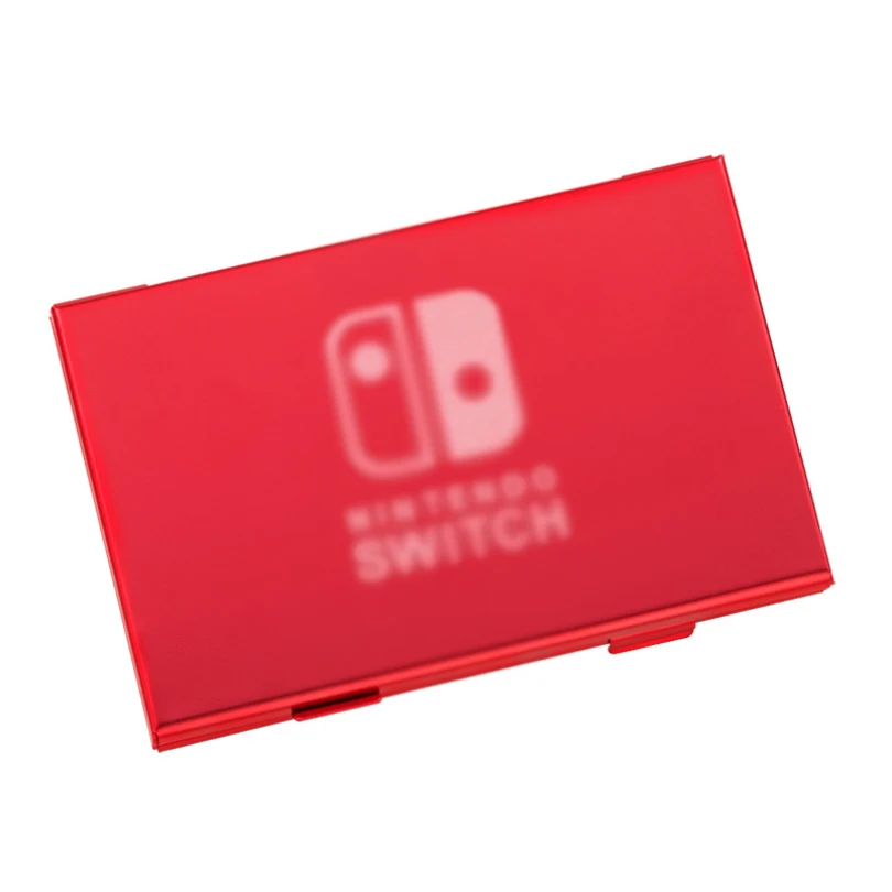 Model F Для Nintendo Switch игры карты Box сумка Nintendo Switch диски Портативный чехол для Nitendo коммутационная карта подножка; алюминиевый сплав коробка - Цвет: Model F