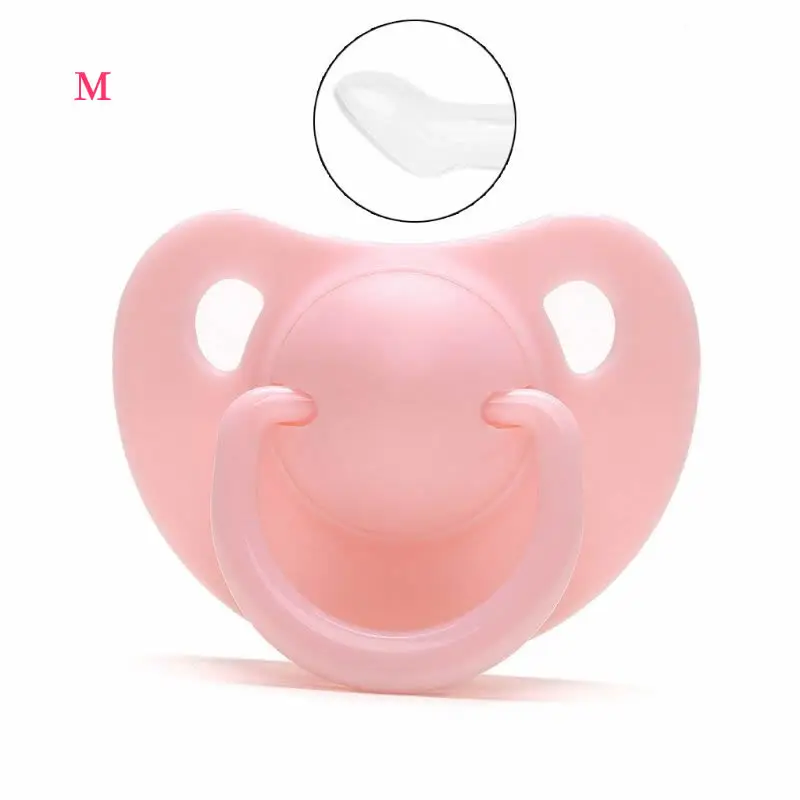 Dummy Nipples Baby Newborn Silicone Pacifier Children Boys Girls Orthodontic Pacifiers New - Цвет: PK-M