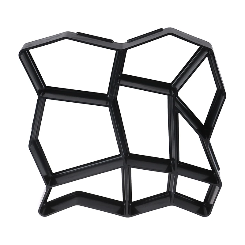 Concrete Molds Garden Path Molds 1PC Plastic Floor Compression Moulds Manually Propylene Paving Cement Concrete Mould Garden Art Pavement Mold Tool