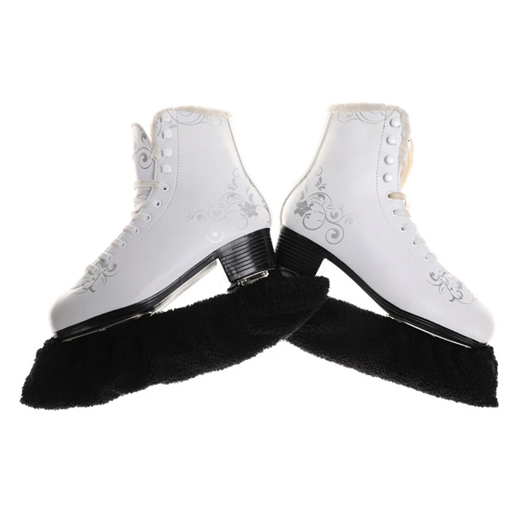 1 Pair Ice Skating Boots Cover Hockey Skates Blade Protector Soaker Jacket Blotters Adult Kids Skates Blade Cover