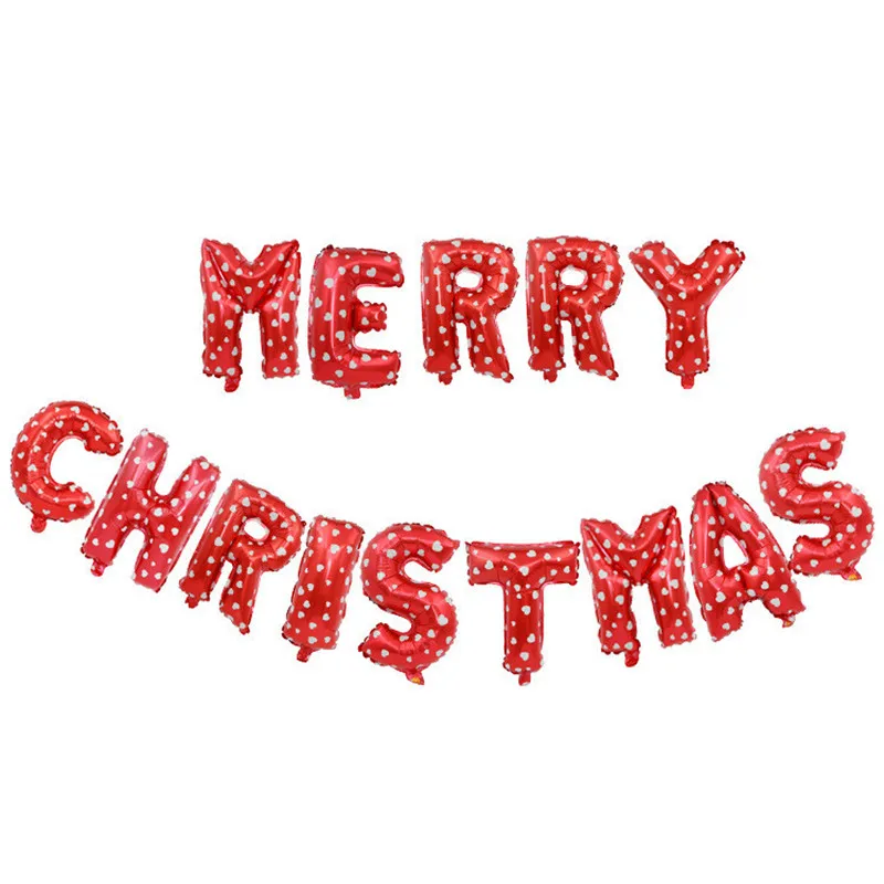 Вечерние шар 16 дюймов "merry christmas" письмо воздушный шар костюм для фоне рисунка «Счастливого Рождества» вечерние Год Вечерние DIY Decortion поставки