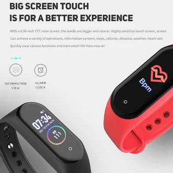 

Smart Bracelet Health Track IP67 Waterproof Sports Wristband Steps Counting Unisex JHP-Best