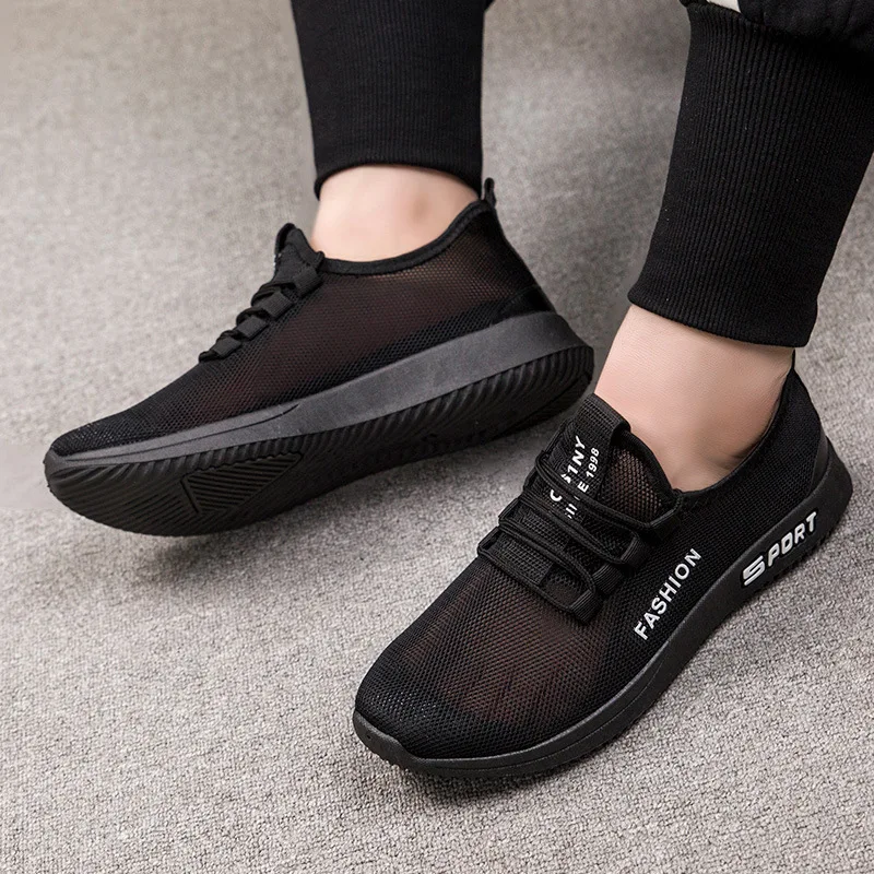 

2020 New Style Running Shoes Hollow out Mesh Shoes Large Size Casual Sports Shoes Men's Mesh Breathable Summer