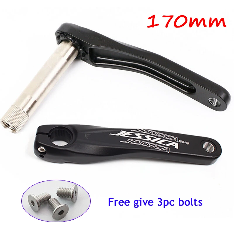 crank JESSICA GXP 170 мм Кривошип 4/5 коготь велосипед конвертер MTB алюминиевый шатун дорожный горный велосипед цепь Запчасти для велосипедов аксессуары - Цвет: crank