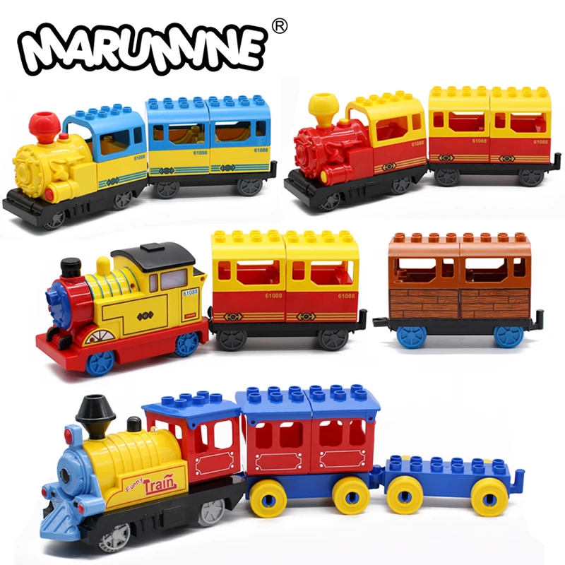 Marumine Battery Operated Duplo Train Toys Building Blocks Children Educational Toy Gift Electric Train For Kids Duplo Train Toys Building Blocksbuilding Blocks Aliexpress