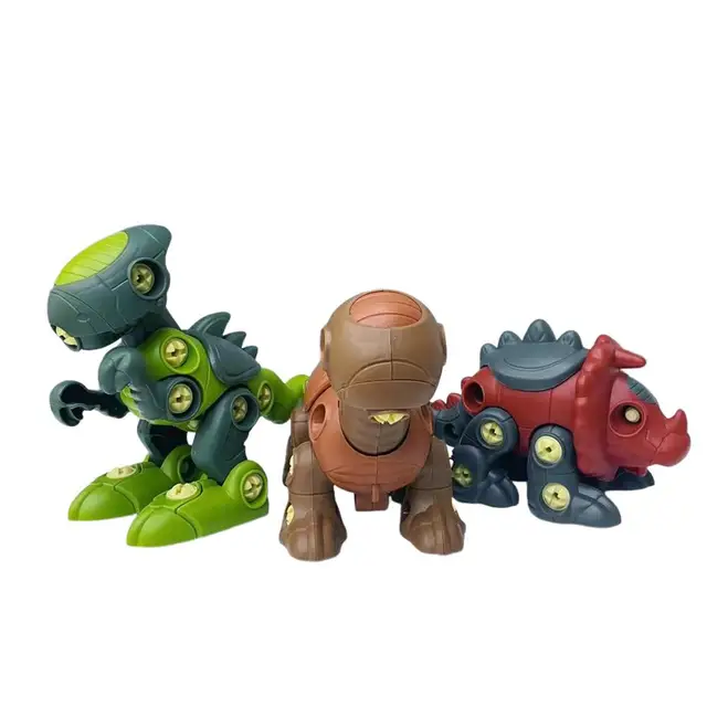 STEM Dinosaur Toys DIY Drilling Screw Dinosaur Learning And Education Toys For Toddler Boys Girls DIY Screwing Dinosaur Disass 1