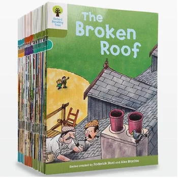 

Hot 1 set of Random 10 books 7-9 level Oxford reading tree rich reading help children read Pinyin English story picture book