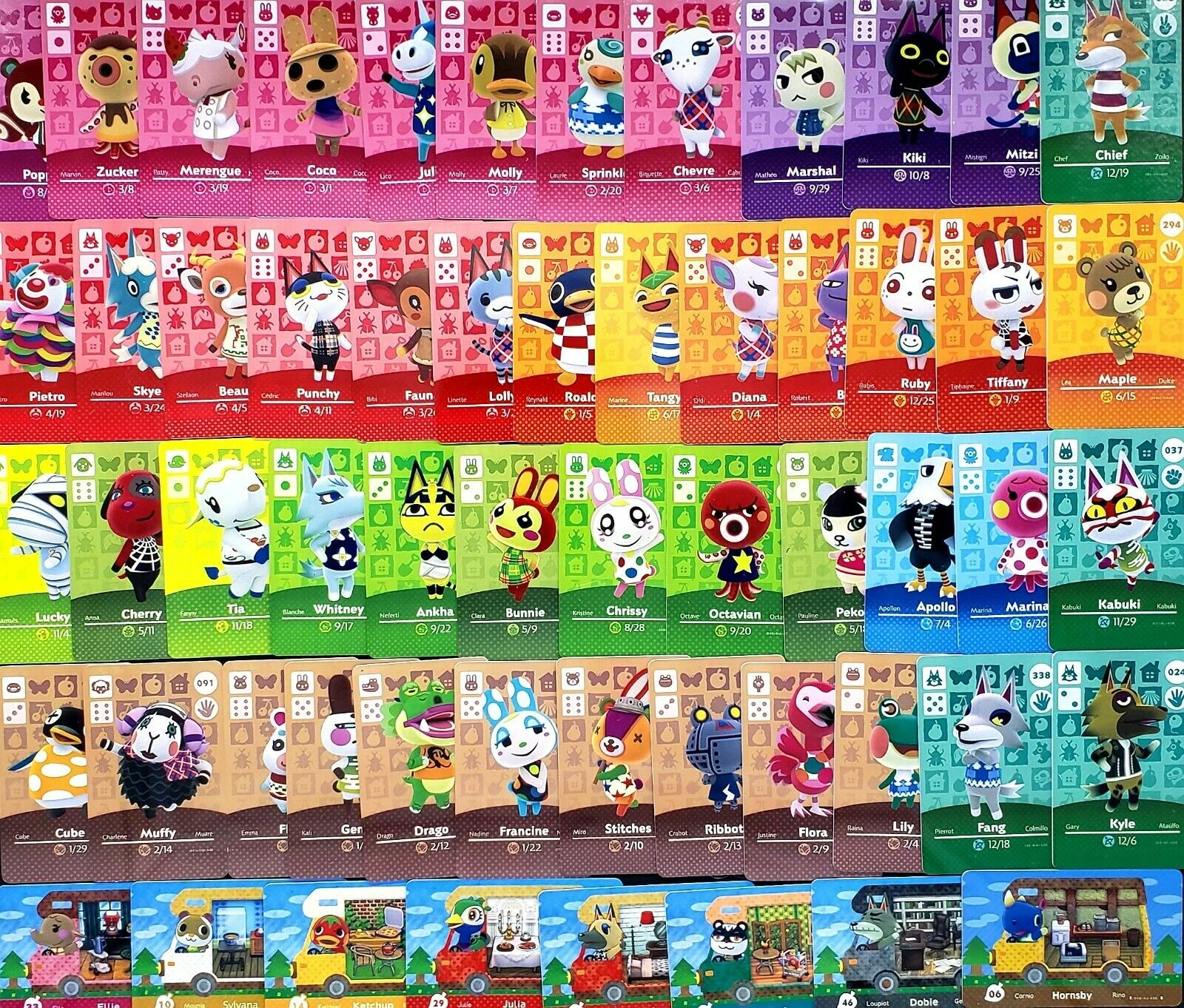 Cutomized NFC Cards for Animal Crosing New Horizons SET5-82pcs