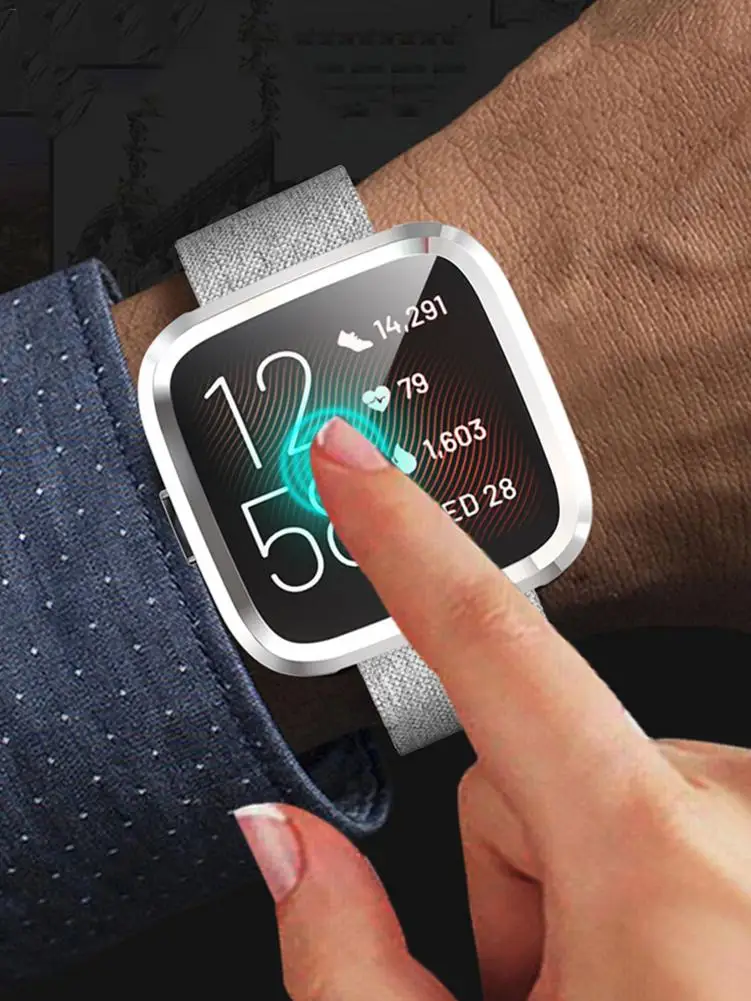 Модный мягкий ТПУ защитный чехол для экрана для Fitbit Versa 2, Сменный Чехол для часов, защитная оболочка, аксессуары